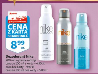 Auchan Dezodorant nike up or down for men oferta