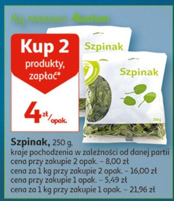 Auchan Szpinak auchan oferta