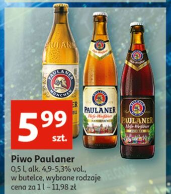 Piwo paulaner hefe-weissbier dunkel