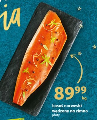Auchan Łosoś norweski wędzony na zimno- płaty oferta
