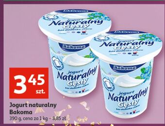 Auchan Jogurt naturalny gęsty bakoma naturalny oferta