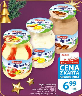 Auchan Jogurt z wsadem czekoladowym ehrmann almighurt oferta