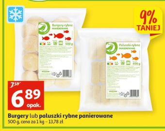 Auchan Burgery rybne auchan na co dzień (logo zielone) oferta
