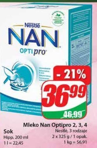 Dino Mleko 2 nestle nan optipro oferta