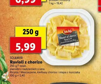 Ravioli z chorizo