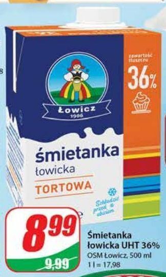 Dino Śmietanka uht 36 % łowicz 1906 łowicka oferta