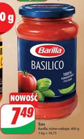 Sos basilico barilla