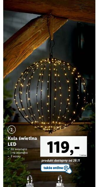 Lidl Kula świetlna led oferta