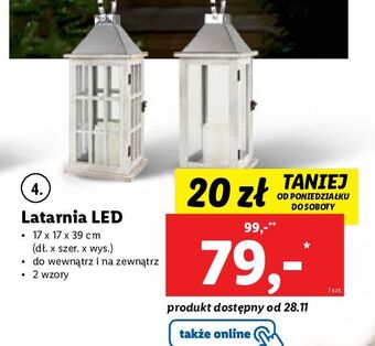 Lidl Latarnia led oferta