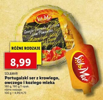 Lidl Portugalski ser z krowiego, owczego i koziego mleka oferta