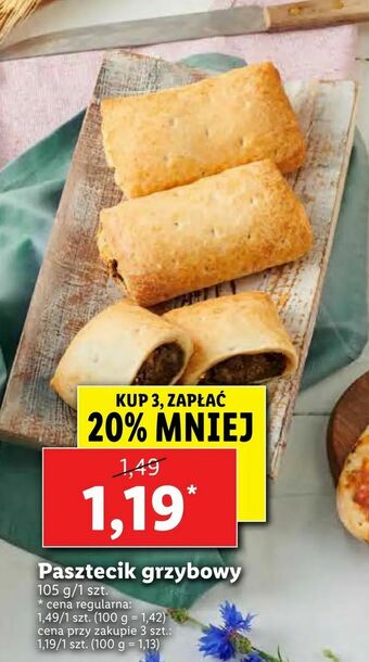 Lidl Pasztecik grzybowy oferta