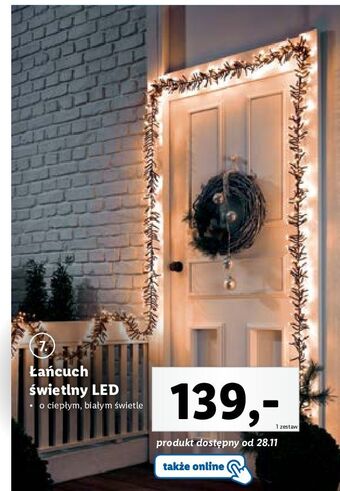 Lidl Łańcuch świetlny led oferta