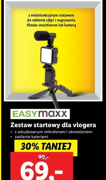 Lidl Zestaw startowy dla vlogera easymaxx oferta