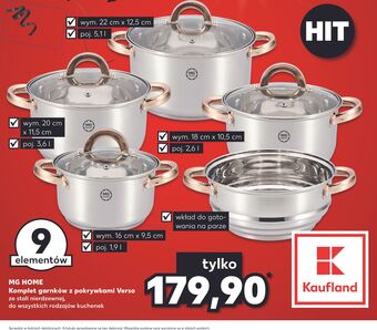 Kaufland Komplet garnków verso mg home oferta