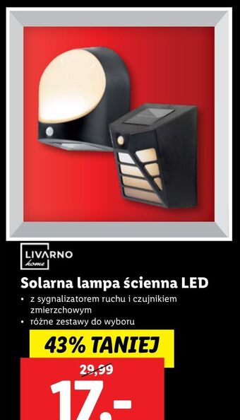 Lidl Lampa solarna led livarno home oferta