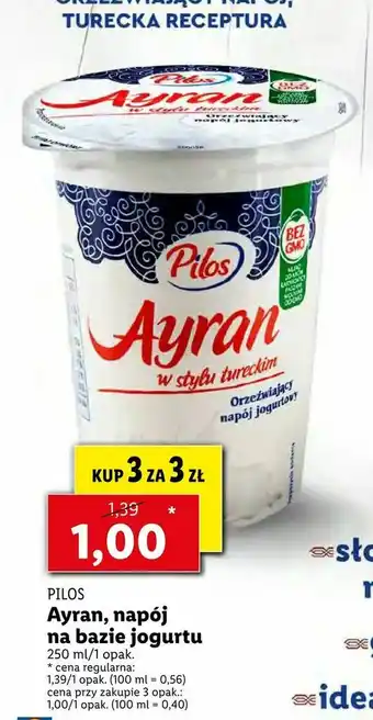 Lidl Ayran, napój na bazie jogurtu oferta