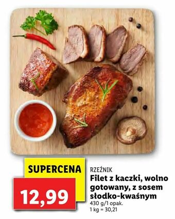 Lidl Filet z kaczki, wolno gotowany, z sosem słodko-kwaśnym oferta