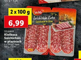 Lidl Kiełbasa Salchichón w plastrach oferta