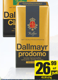 TomiMarkt Dallmayr prodomo kawa mielona 500 g oferta