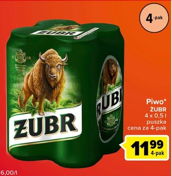 Globi Żubr piwo jasne 500 ml oferta