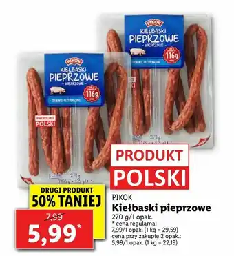 Lidl Kiełbaski pieprzowe oferta