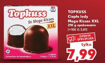 Kaufland Ciepłe lody mega kisses topkuss oferta