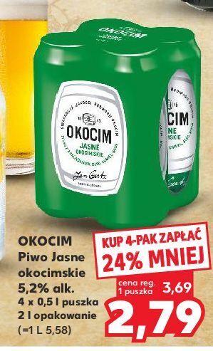 Kaufland Piwo okocim jasne okocimskie oferta