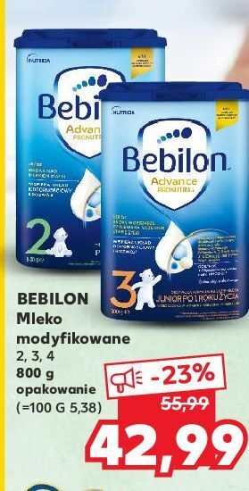 Kaufland Mleko 2 bebilon advance pronutra oferta