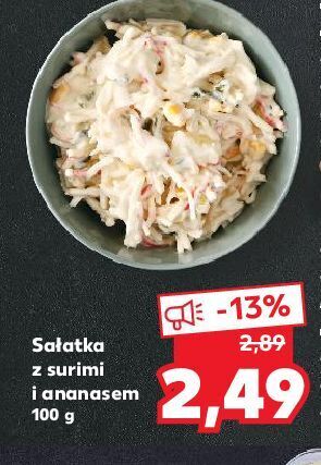 Kaufland Sałatka surimi z ananasem w majonezie oferta