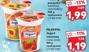 Kaufland Jogurt truskawkowy mlekpol oferta