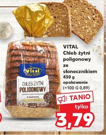 Kaufland Chleb żytni poligonowy vital oferta