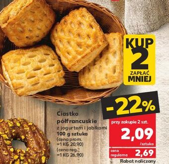 Kaufland Ciastko półfrancuskie z jabłkiem oferta