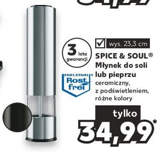 Kaufland Młynek do pieprzu lub soli elektryczny spice&soul oferta