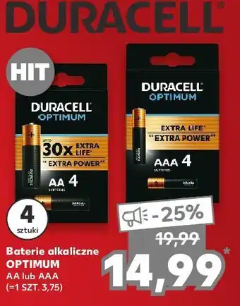 Kaufland Baterie aa duracell optimum oferta