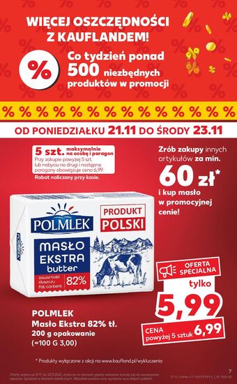 Kaufland Masło extra polmlek oferta