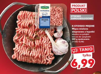 Kaufland Mięso mielone wieprzowe z łopatki stoisko mięsne oferta