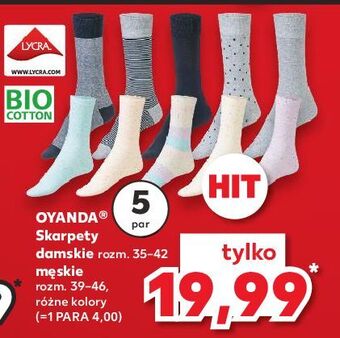Kaufland Skarpety męskie 39-46 oyanda oferta