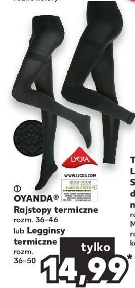 Kaufland Rajstopy termiczne 36-46 oyanda oferta