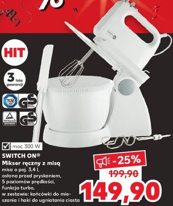 Kaufland Mikser ręczny 300 w switch on oferta