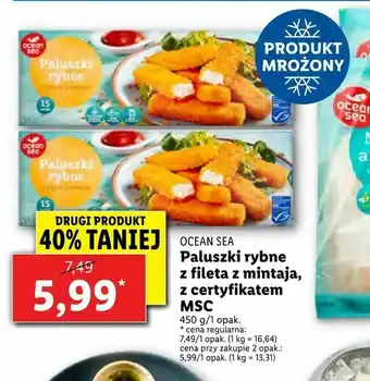 Lidl Paluszki rybne z fileta z mintaja, z certyfikatem MSC oferta
