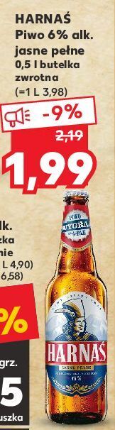 Kaufland Piwo harnaś jasne pełne oferta