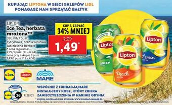 Lidl Ice Tea, herbata mrożona oferta