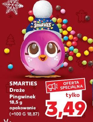 Kaufland Draże z figurką smarties oferta