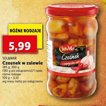 Lidl Czosnek w zalewie oferta