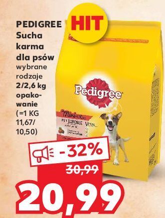 Kaufland Karma dla psa mini adult z wołowiną pedigree vital oferta