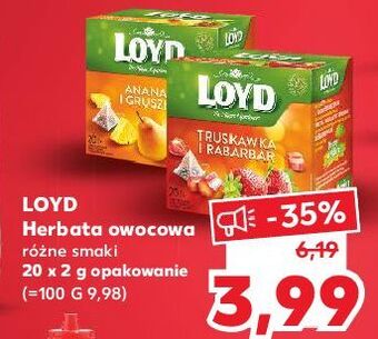 Kaufland Herbata ananas i gruszka loyd tea the magic experience oferta