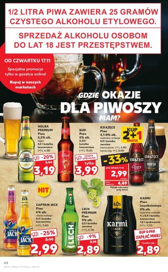 Kaufland Piwo captain jack exotic daiquiri oferta