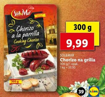 Lidl Chorizo na grilla oferta