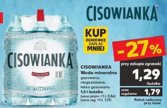 Kaufland Woda lekko gazowana cisowianka oferta