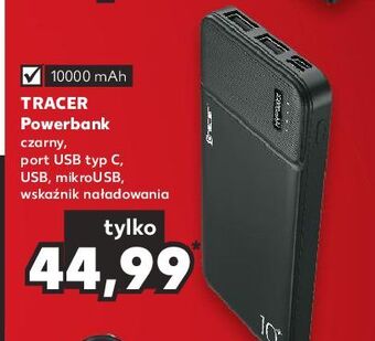 Kaufland Powerbank 10000 mah czarny tracer oferta